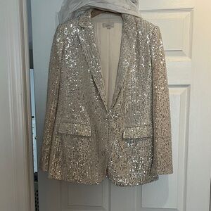 Loft Sequin Blazer Jacket